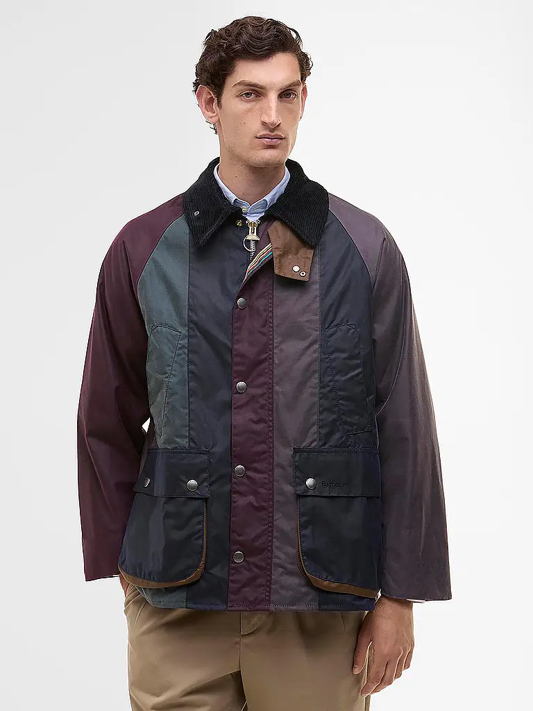 BARBOUR | Paul Smith loves Barbour Chaqueta encerada a rayas de gran tamaño Bedale |