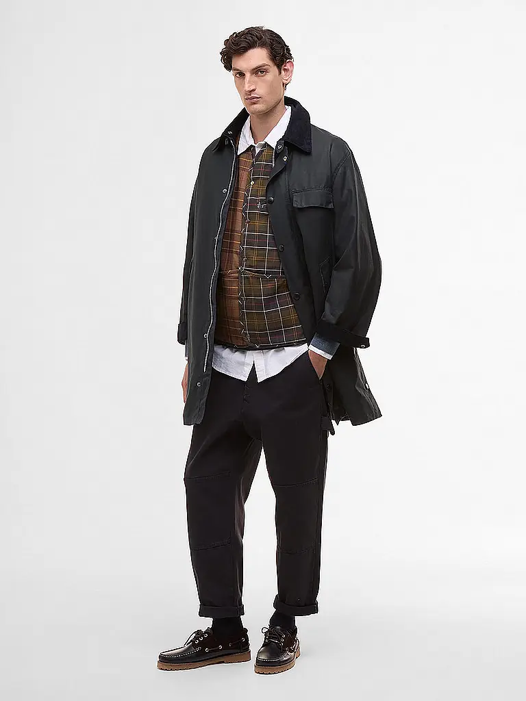 BARBOUR | Paul Smith loves Barbour Chaqueta encerada Beeston | Azul oscuro