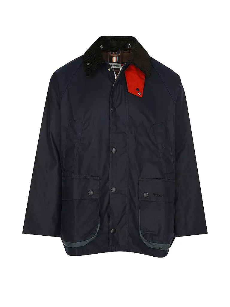 BARBOUR | Paul Smith loves Barbour Chaqueta encerada Oversized Bedale | Azul oscuro