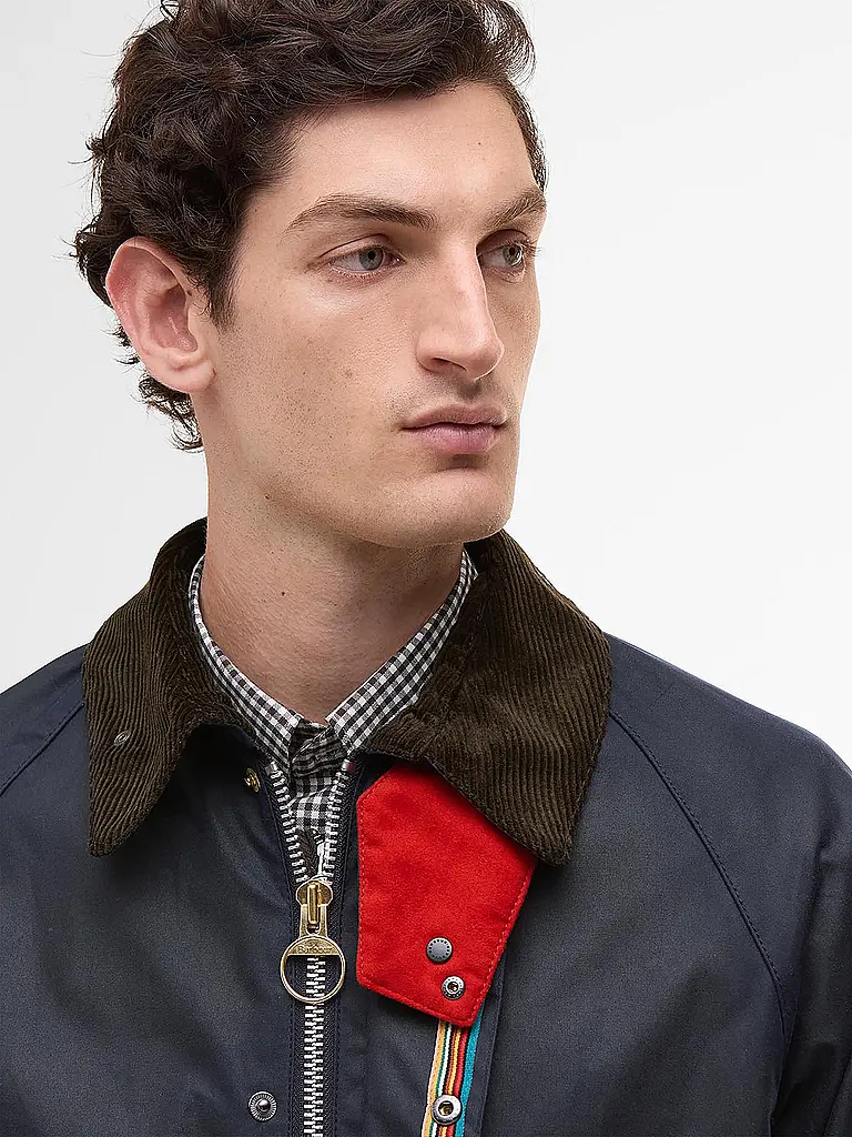 BARBOUR | Paul Smith loves Barbour Chaqueta encerada Oversized Bedale | 