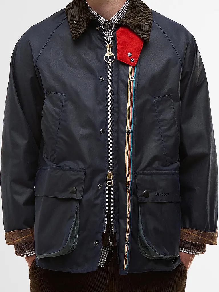 BARBOUR | Paul Smith loves Barbour Chaqueta encerada Oversized Bedale | 