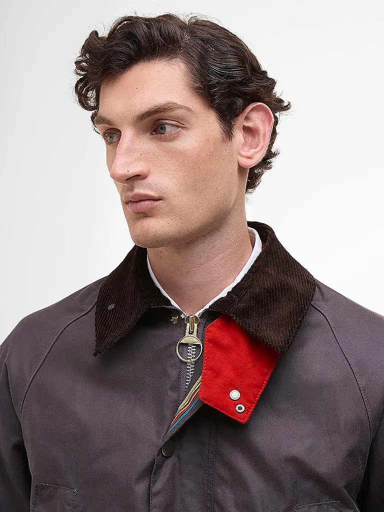 BARBOUR | Paul Smith loves Barbour Chaqueta encerada Oversized Bedale | Lila