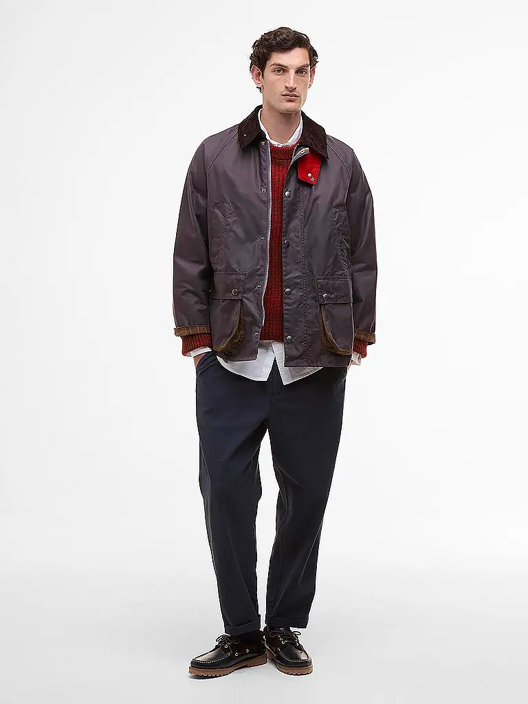 BARBOUR | Paul Smith loves Barbour Chaqueta encerada Oversized Bedale | Lila