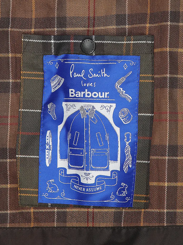 BARBOUR | Paul Smith loves Barbour Chaqueta encerada Oversized Bedale | 