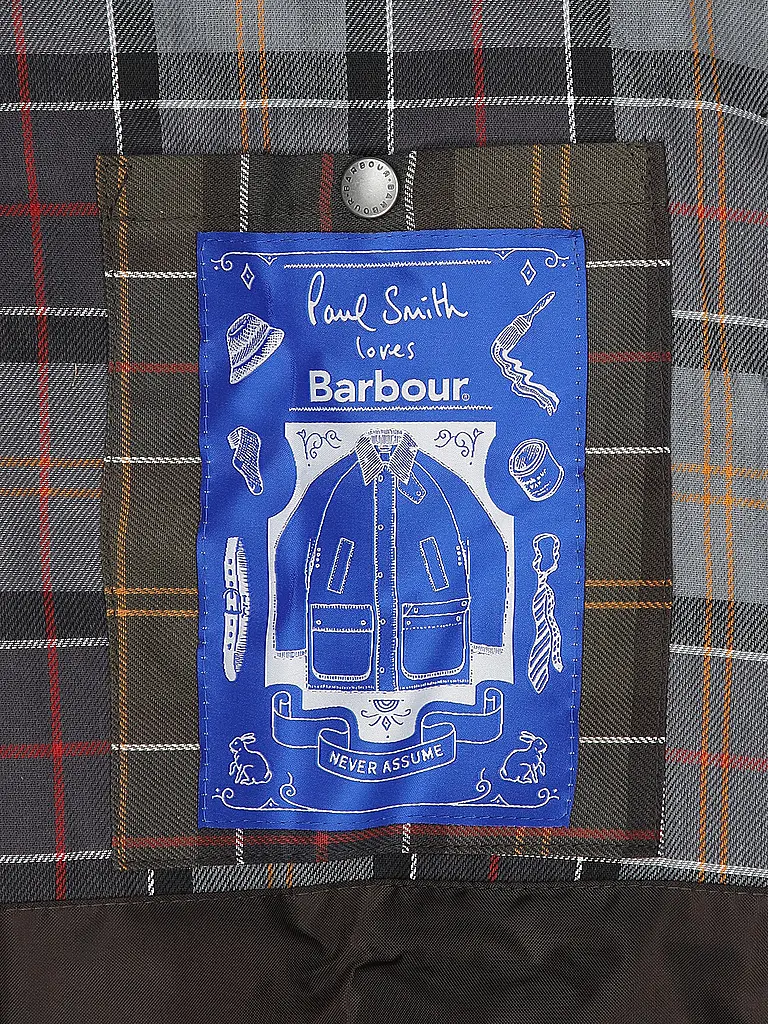 BARBOUR | Paul Smith loves Barbour Chaqueta encerada Oversized Bedale | 