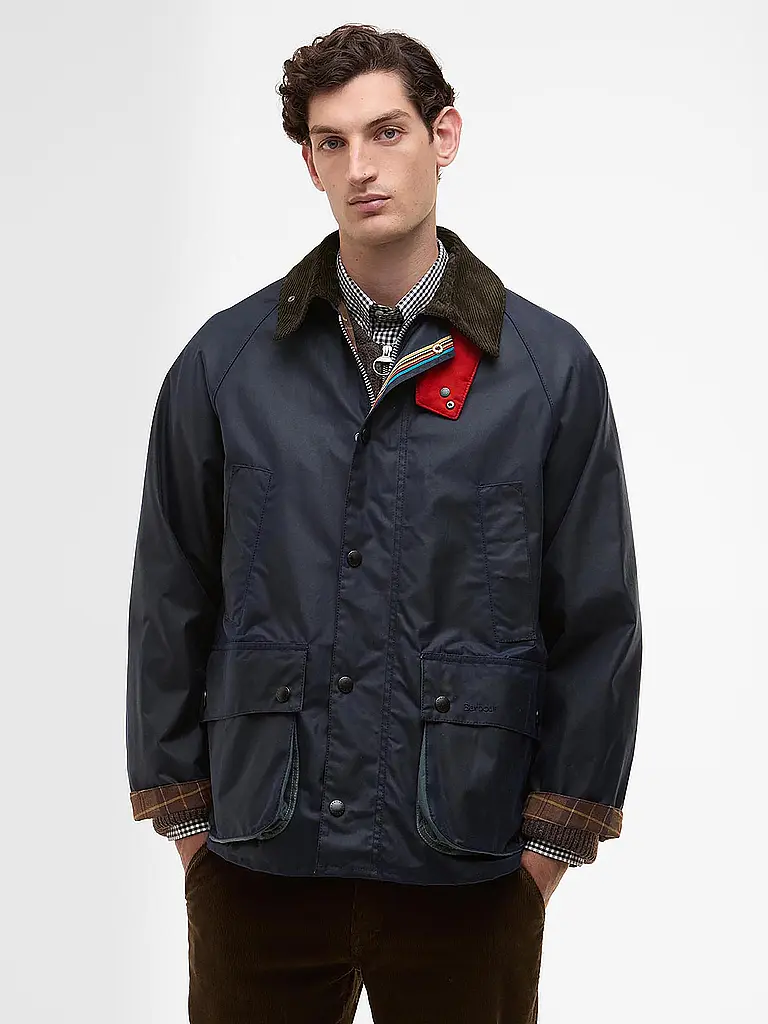 BARBOUR | Paul Smith loves Barbour Chaqueta encerada Oversized Bedale | 