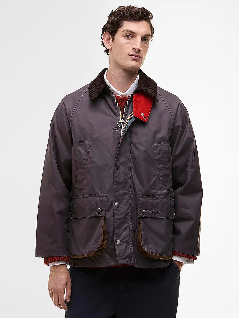 BARBOUR | Paul Smith loves Barbour Chaqueta encerada Oversized Bedale | Lila