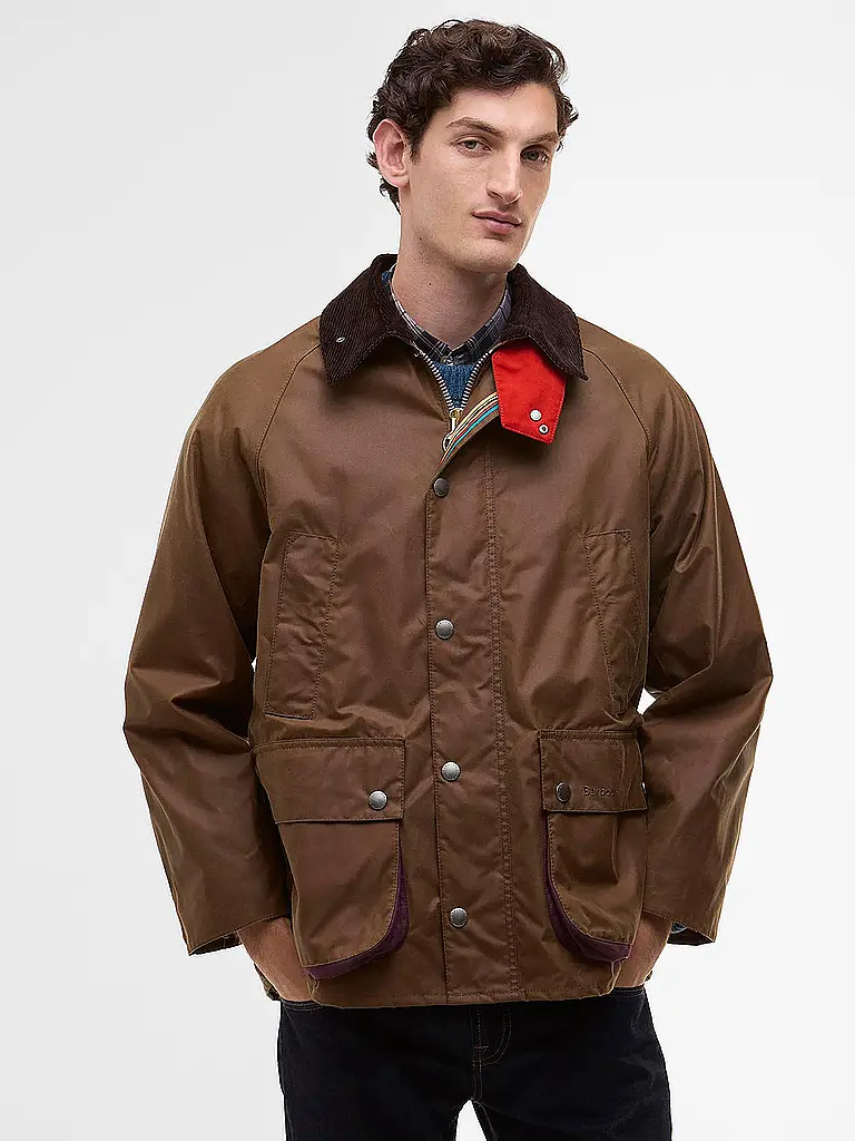BARBOUR | Paul Smith loves Barbour Chaqueta encerada Oversized Bedale | 