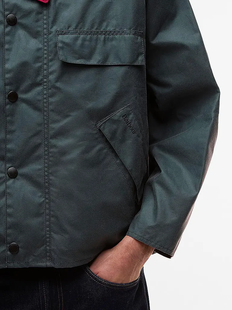 BARBOUR | Paul Smith loves Barbour Chaqueta encerada Transport | Gris