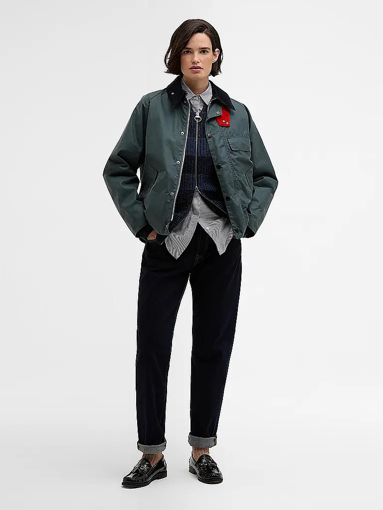 BARBOUR | Paul Smith loves Barbour Chaqueta encerada Transport | Gris