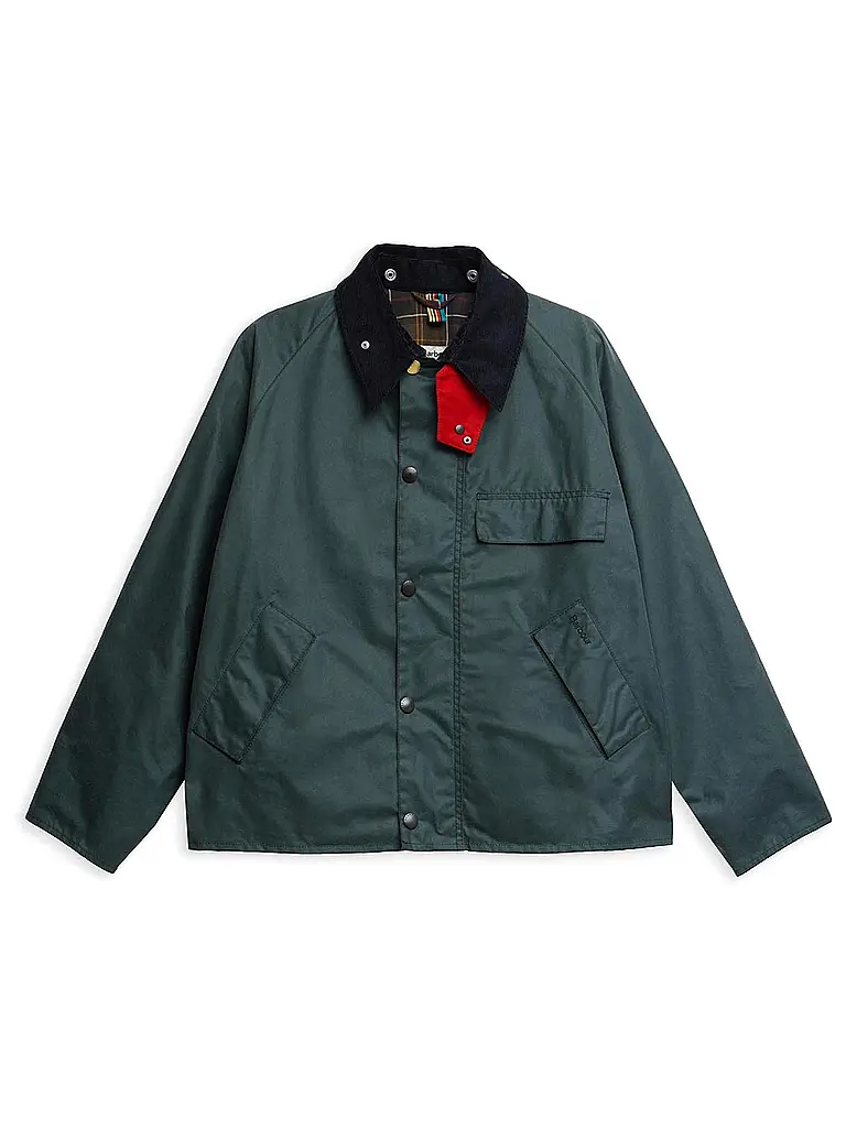 BARBOUR | Paul Smith loves Barbour Chaqueta encerada Transport | Gris