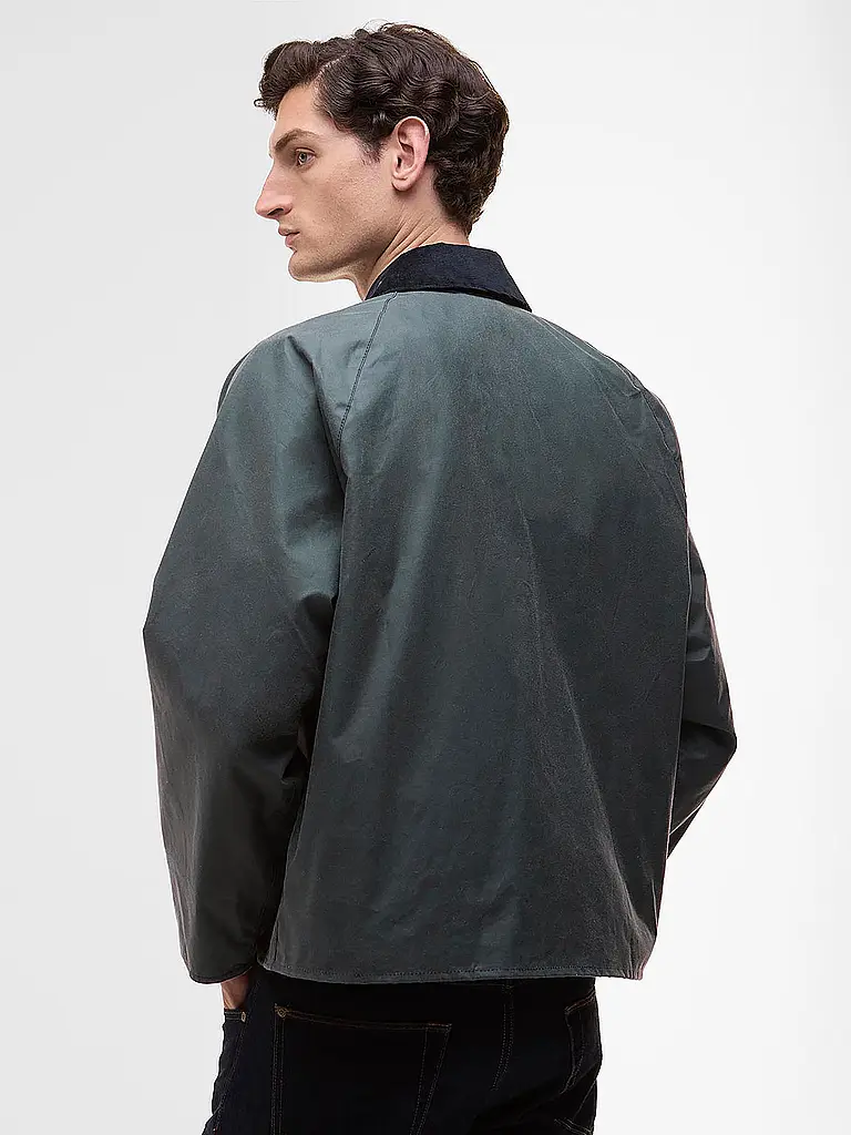 BARBOUR | Paul Smith loves Barbour Chaqueta encerada Transport | Gris