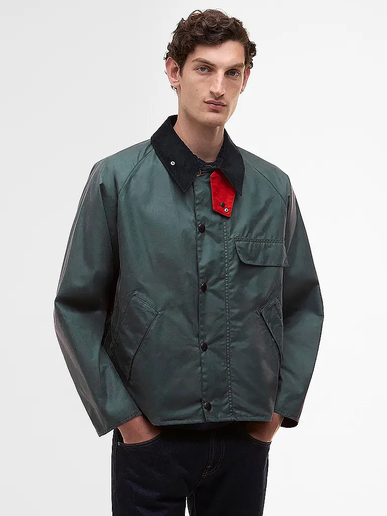 BARBOUR | Paul Smith loves Barbour Chaqueta encerada Transport | Gris