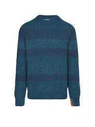 BARBOUR | Paul Smith loves Barbour Jersey Saddle con cuello redondo | Azul