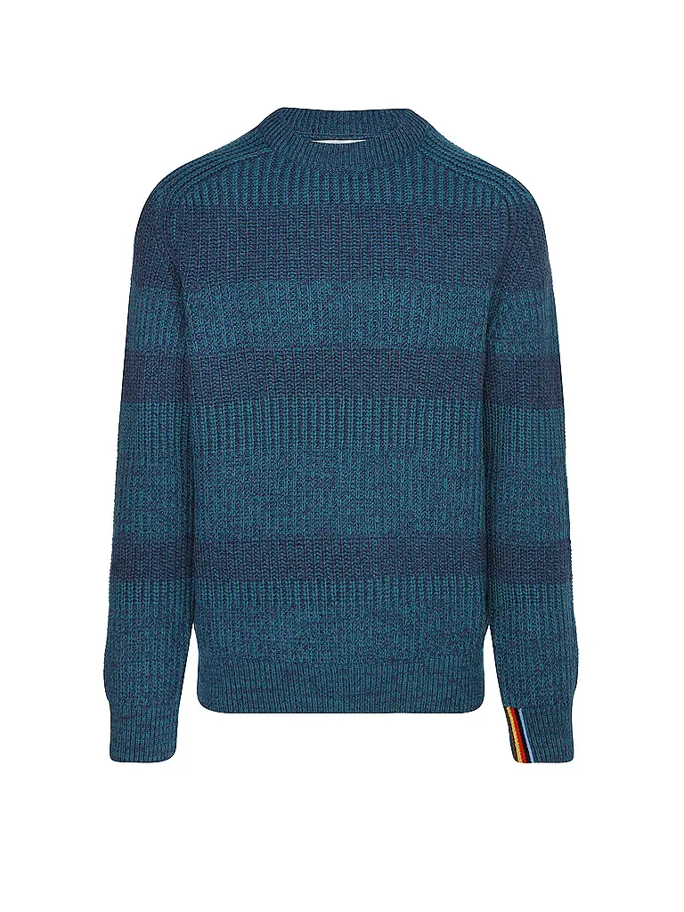 BARBOUR | Paul Smith loves Barbour Jersey Saddle con cuello redondo | Azul