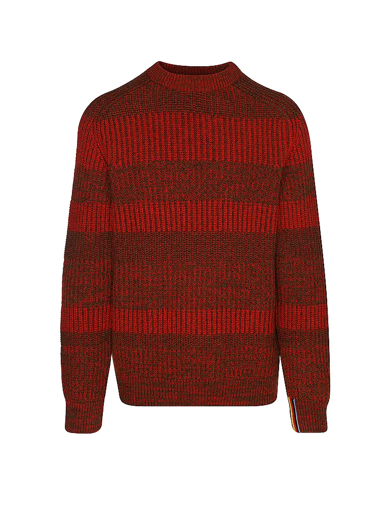 BARBOUR | Paul Smith loves Barbour Jersey Saddle con cuello redondo | Rojo