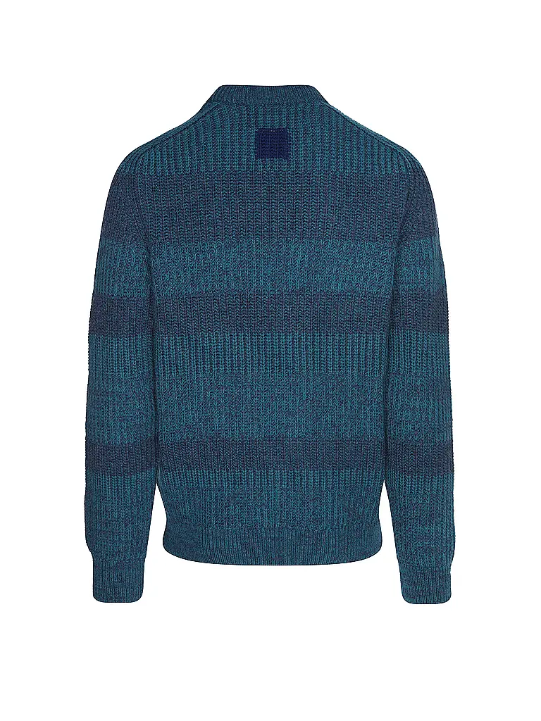 BARBOUR | Paul Smith loves Barbour Jersey Saddle con cuello redondo | Azul