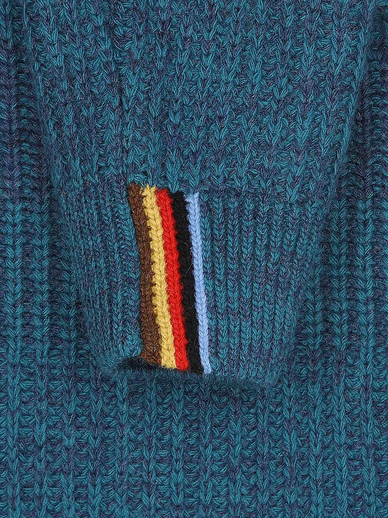 BARBOUR | Paul Smith loves Barbour Jersey Saddle con cuello redondo | Azul