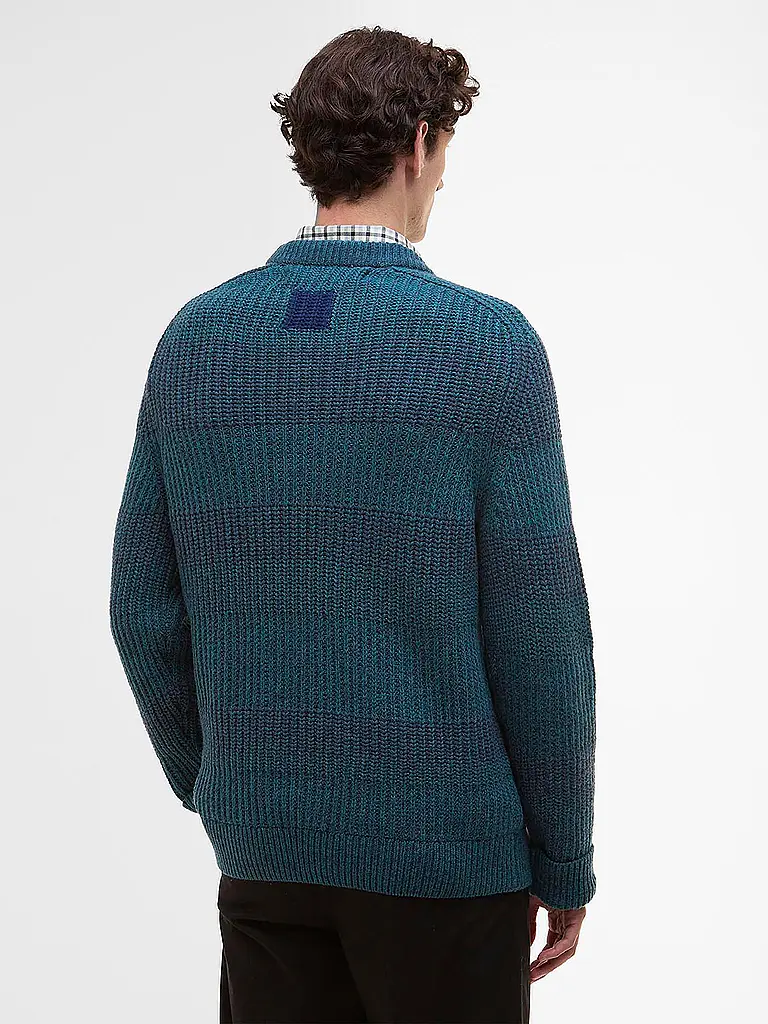 BARBOUR | Paul Smith loves Barbour Jersey Saddle con cuello redondo | Azul