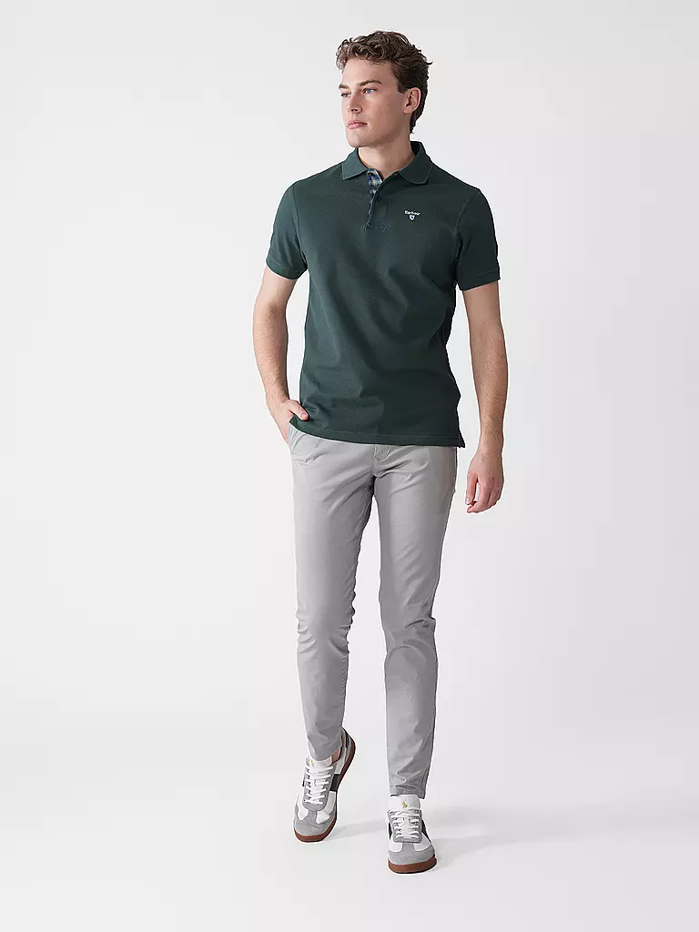 BARBOUR | Polo de corte regular | Verde oscuro