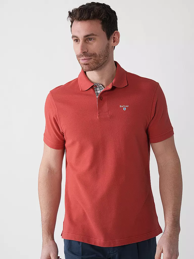 BARBOUR | Poloshirt de corte estándar | Rojo