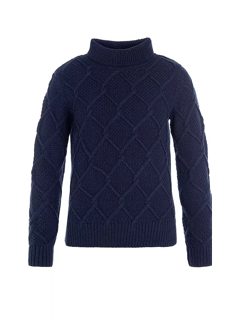 BARBOUR | Rollkragenpullover BURNE  | Azul oscuro