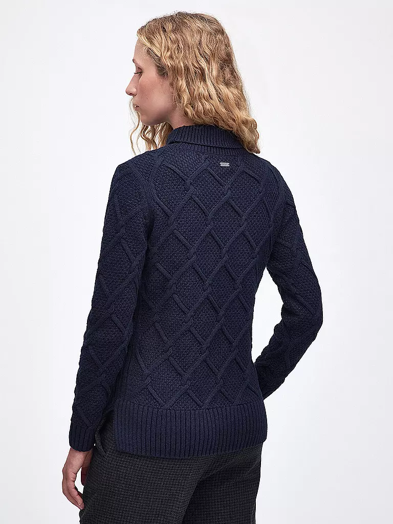 BARBOUR | Rollkragenpullover BURNE  | Azul oscuro