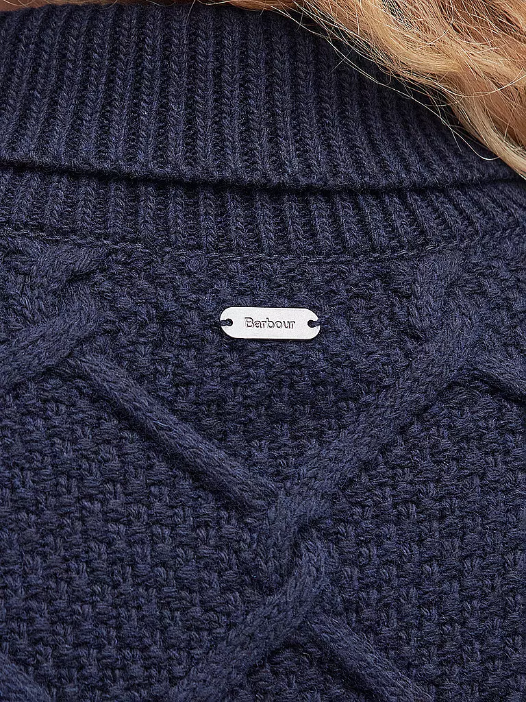 BARBOUR | Rollkragenpullover BURNE  | Azul oscuro