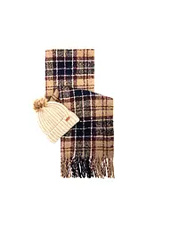 BARBOUR | Set de regalo gorro y bufanda SALTBURN | Beige