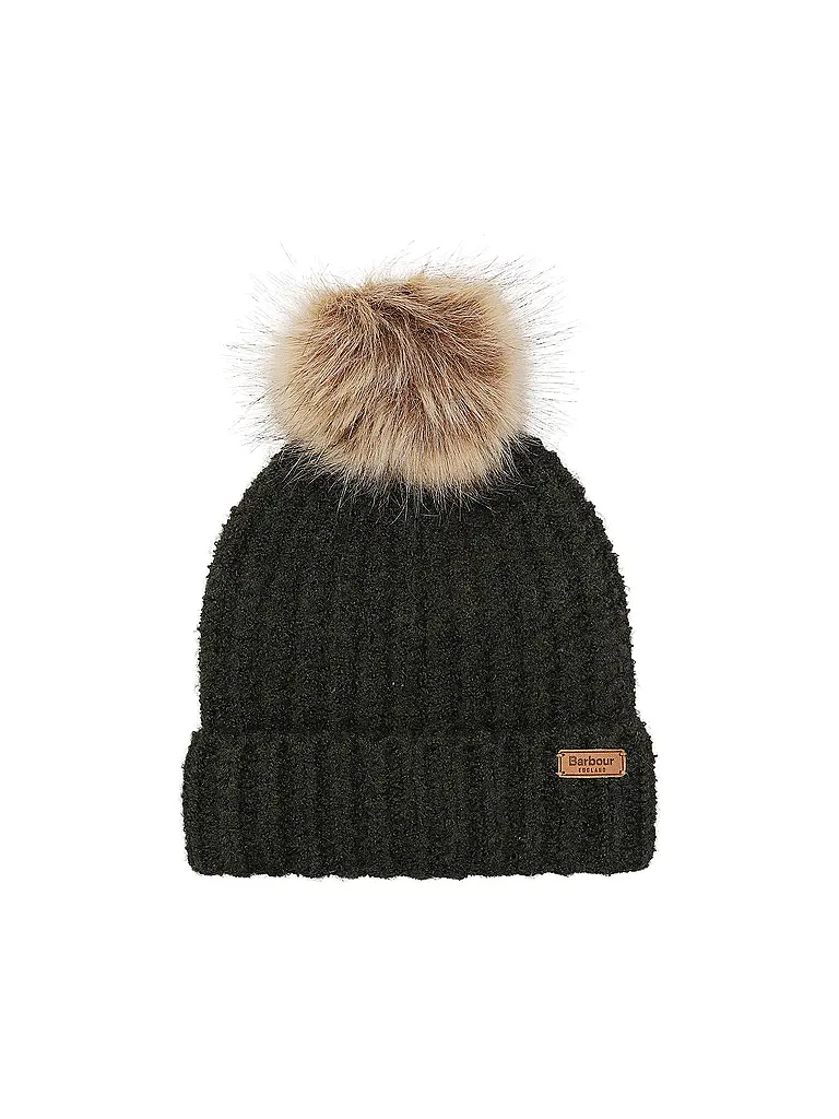 BARBOUR | Set de regalo gorro y bufanda SALTBURN | Oliva