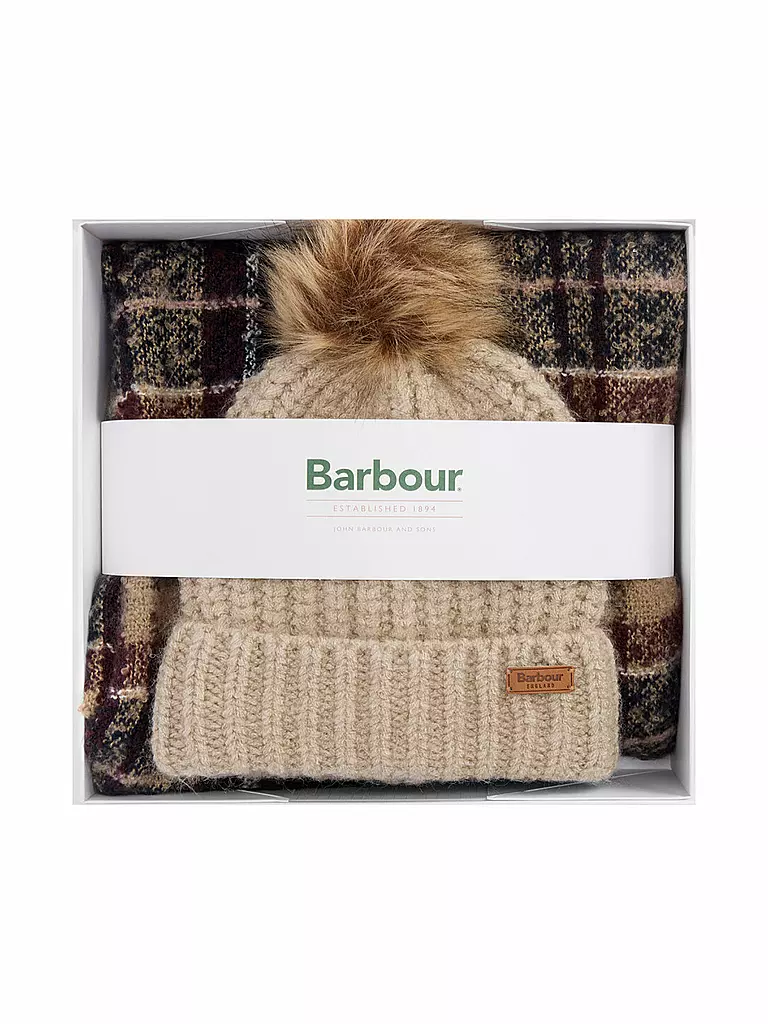 BARBOUR | Set de regalo gorro y bufanda SALTBURN | 