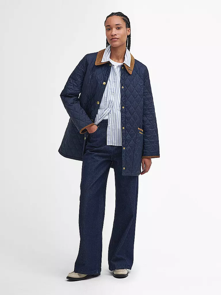 BARBOUR | Steppjacke MODERN LIDDESDALE | Azul oscuro