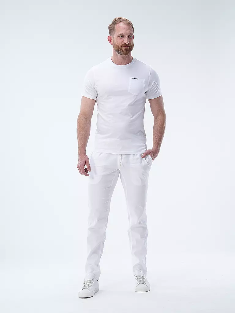 BARBOUR | T-Shirt LANGDON | Blanco
