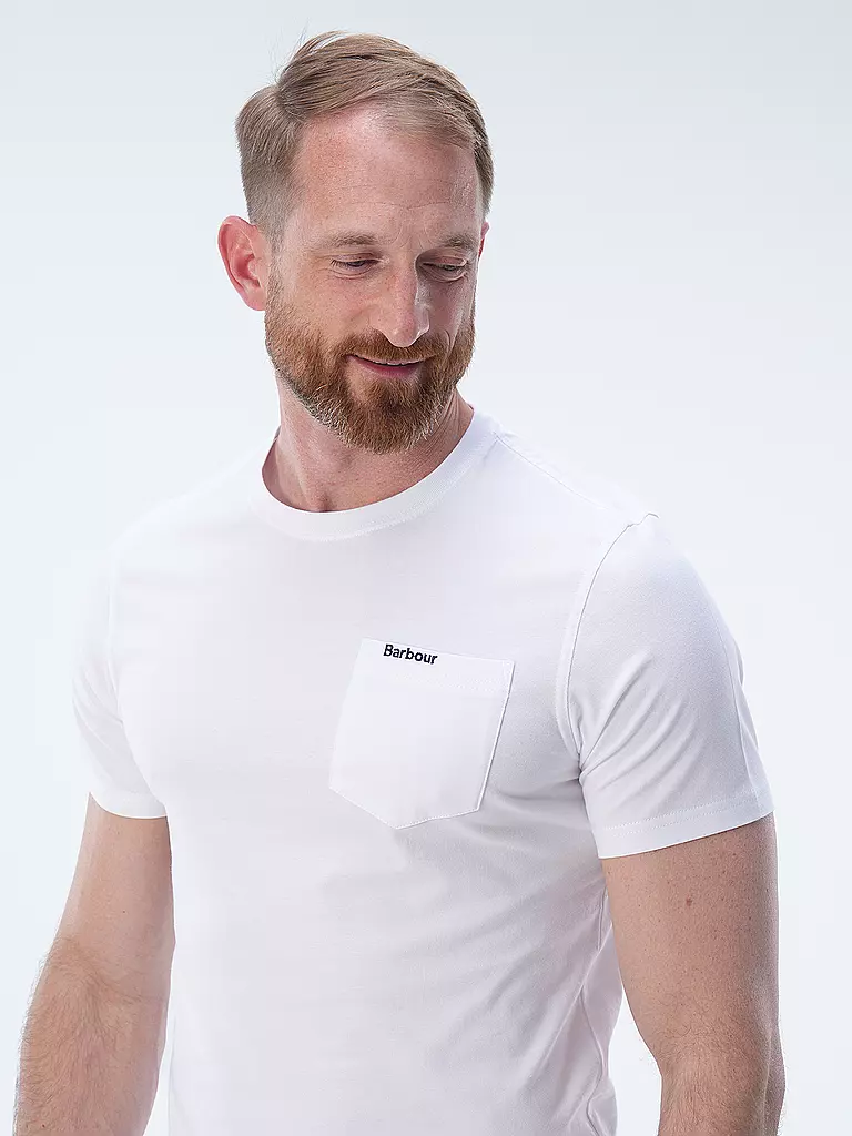 BARBOUR | T-Shirt LANGDON | Blanco