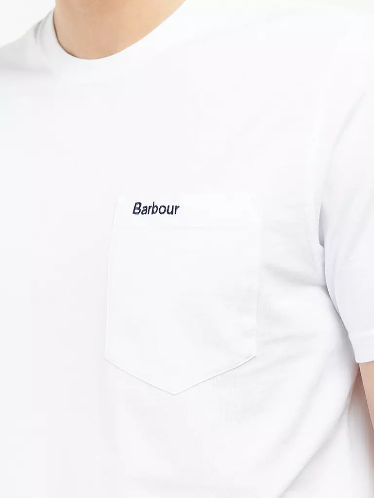 BARBOUR | T-Shirt LANGDON | Blanco