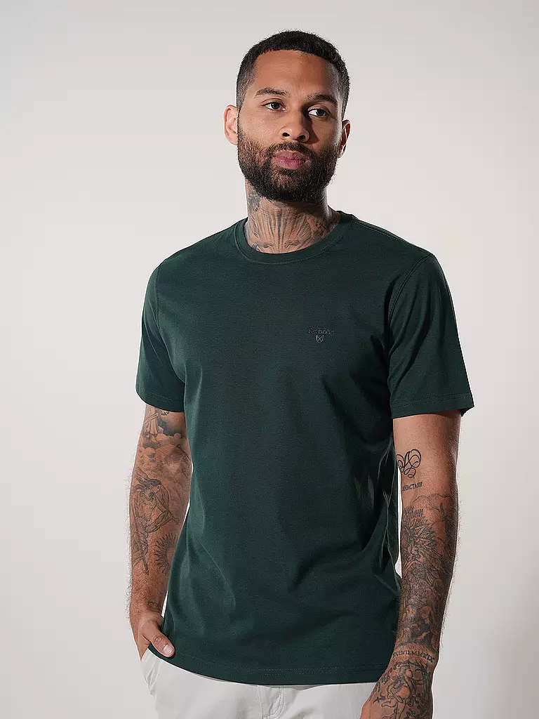 BARBOUR | T-Shirt Regular Fit | Verde oscuro