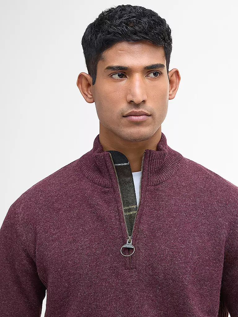 BARBOUR | Troyer Pullover HOLDIN | dunkelrot