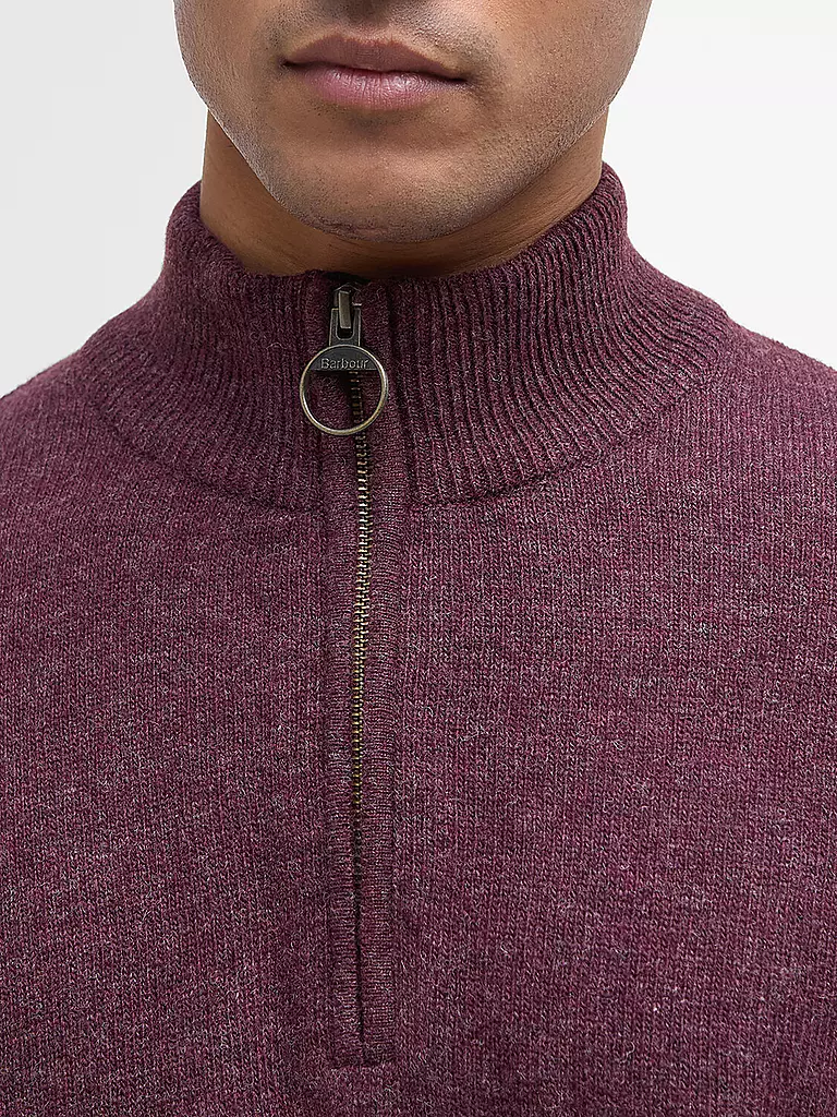 BARBOUR | Troyer Pullover HOLDIN | dunkelrot