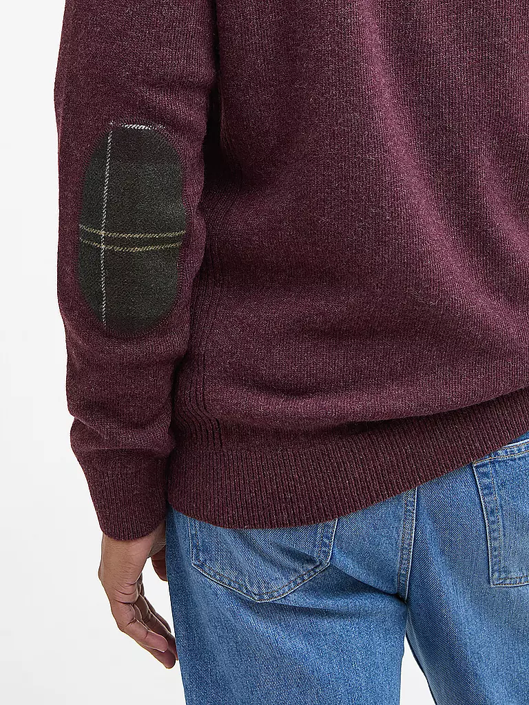BARBOUR | Troyer Pullover HOLDIN | dunkelrot