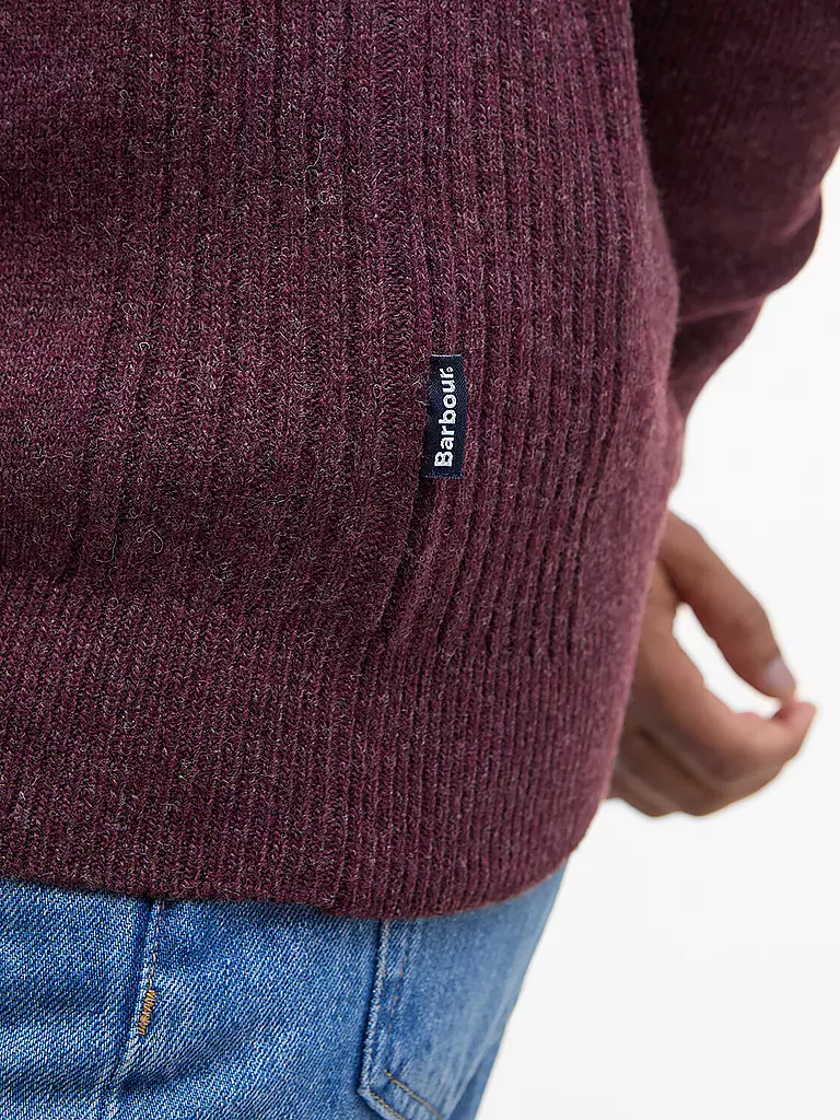BARBOUR | Troyer Pullover HOLDIN | dunkelrot