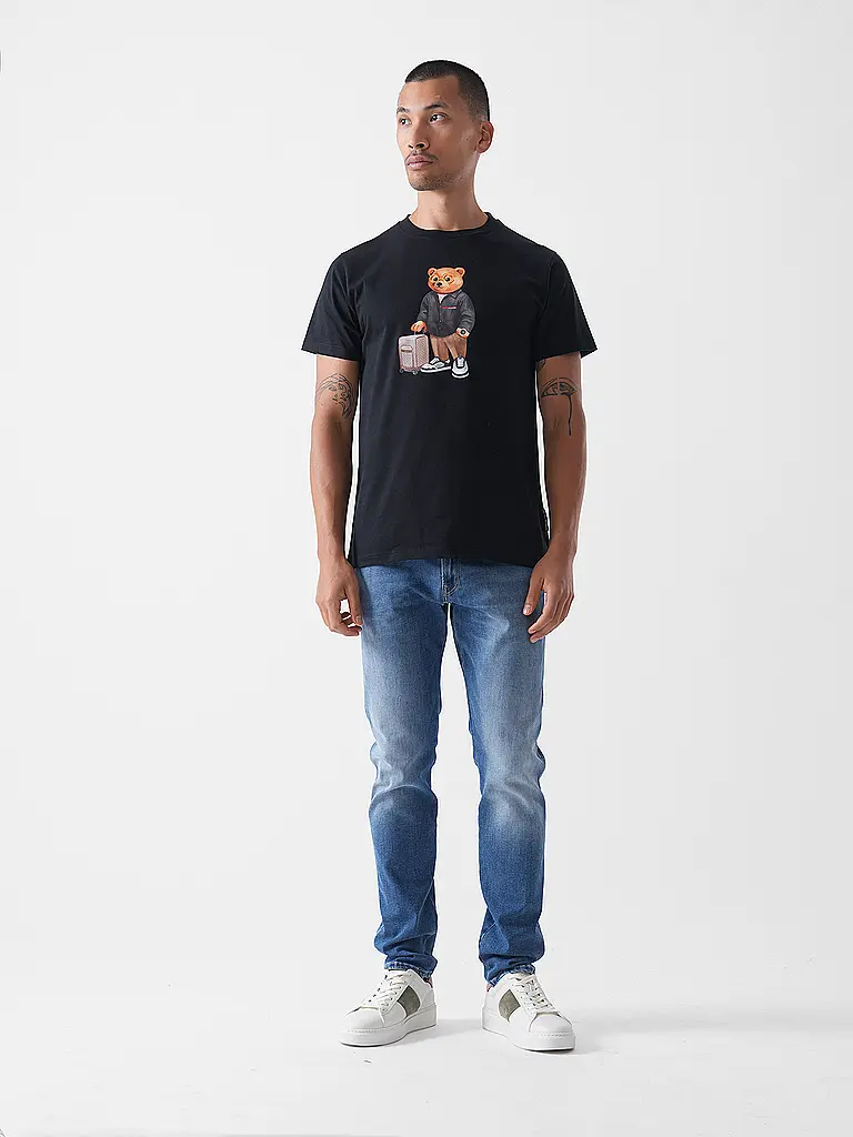 BARON FILOU | Camiseta THE JETSET TRAVELER | Negro