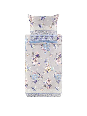 BASSETTI | Ropa de cama de satén HANAMI 70x90cm/140x200cm Azul