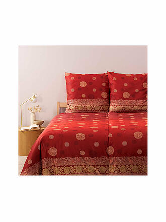 BASSETTI | Ropa de cama de satén PALLAVICINO 70x90cm/140x200cm Rojo