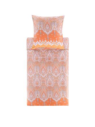 BASSETTI | Ropa de cama de satén ISOLABELLA 70x90cm/140x200cm Naranja