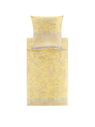 BASSETTI | Ropa de cama de satén INDIAN ROSES 70x90cm/140x220cm Amarillo