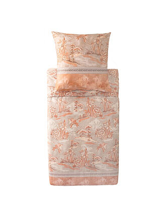 BASSETTI | Ropa de cama de satén 70x90cm / 140x200cm ACQUAFORTE Terracota