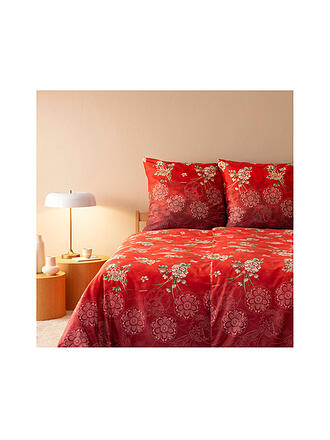 BASSETTI | Ropa de cama de satén 70x90cm / 140x200cm ESPERIDI Rojo
