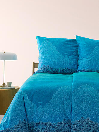 BASSETTI | Ropa de cama de satén DOLCEACQUA 70x90cm/140x200cm Azul