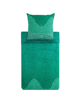 BASSETTI | Ropa de cama de satén DOLCEACQUA 70x90cm/140x200cm Verde