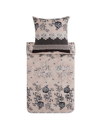 BASSETTI | Ropa de cama de satén PARAGGI 2x 70x90cm / 200x200cm Beige